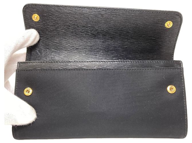 Prada Triangle Long Wallet Black - view 4