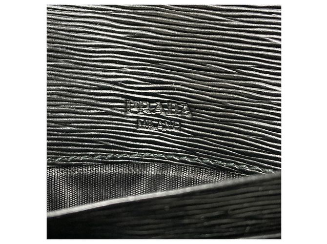 Prada Triangle Long Wallet Black - view 7