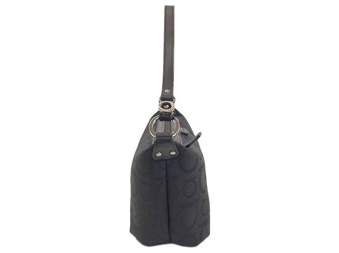 Borsa in tela Gancini Salvatore Ferragamo Nero - vista 3