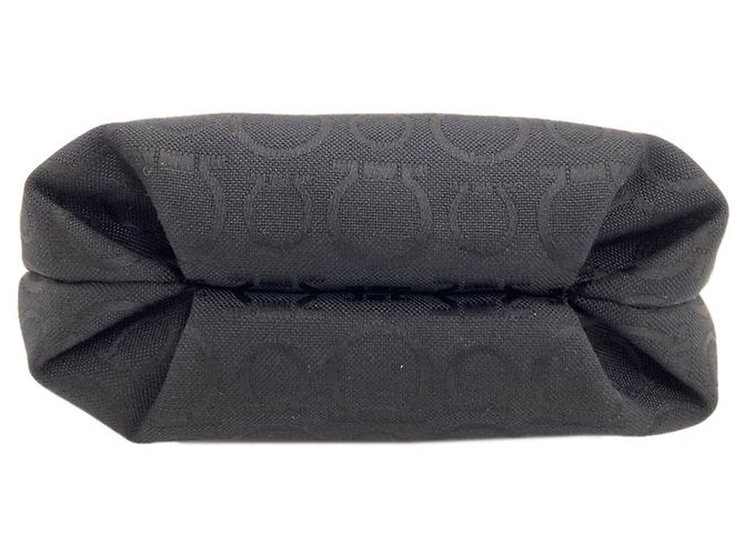 Borsa in tela Gancini Salvatore Ferragamo Nero - vista 4