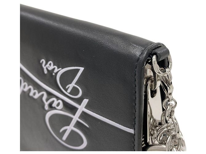 Christian Dior Paradise Leder Langbörse Schwarz - Ansicht 21