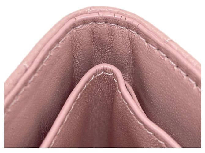 Billetera compacta V-Stitch Yves Saint Laurent Rosa - vista 11
