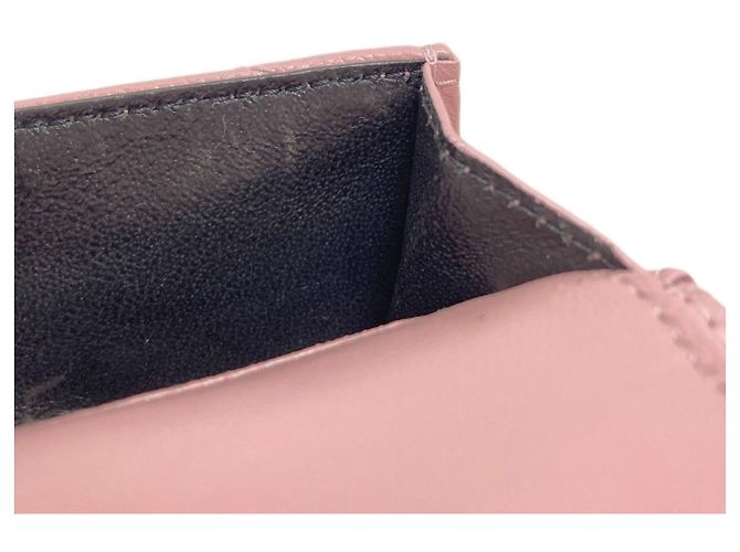 Billetera compacta V-Stitch Yves Saint Laurent Rosa - vista 13