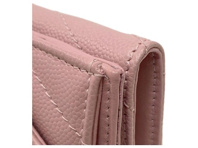 Billetera compacta V-Stitch Yves Saint Laurent Rosa - vista 20