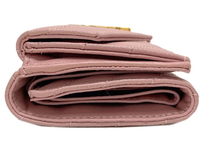 Billetera compacta V-Stitch Yves Saint Laurent Rosa - vista 3