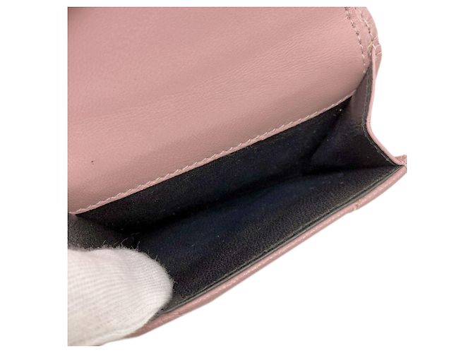 Billetera compacta V-Stitch Yves Saint Laurent Rosa - vista 6