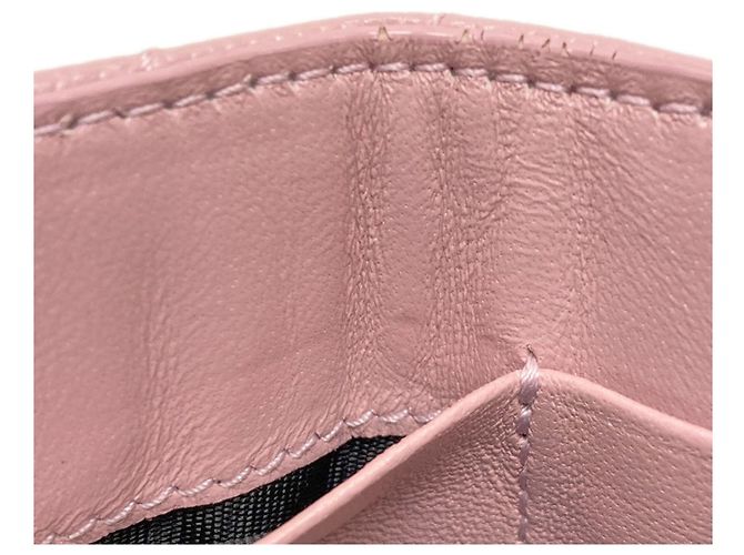 Billetera compacta V-Stitch Yves Saint Laurent Rosa - vista 9