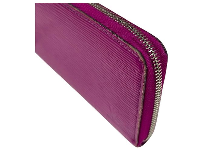 Cartera Zippy de cuero Epi Louis Vuitton Rosa Roja - vista 12