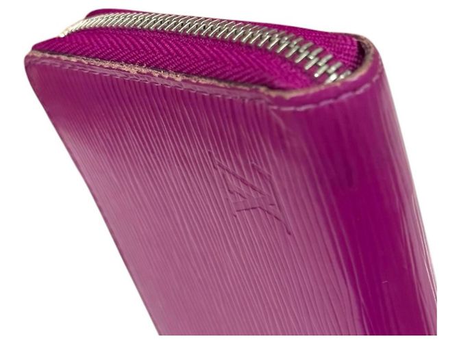 Cartera Zippy de cuero Epi Louis Vuitton Rosa Roja - vista 13