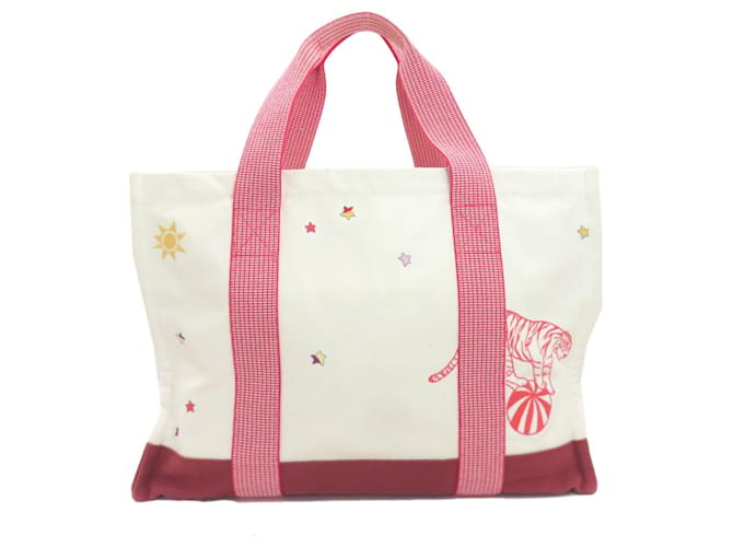Borsa per pannolini Hermès Circus Bianco Rosso - vista 2