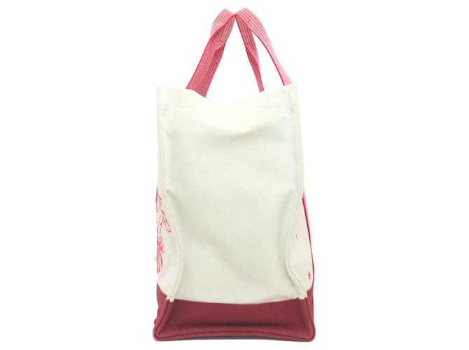 Borsa per pannolini Hermès Circus Bianco Rosso - vista 3