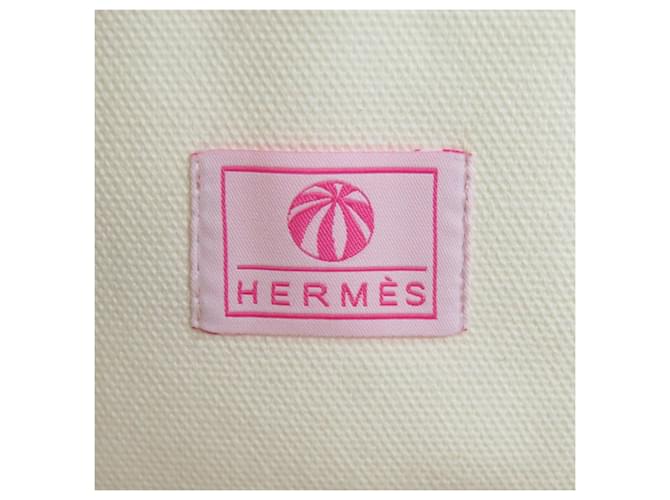 Borsa per pannolini Hermès Circus Bianco Rosso - vista 6