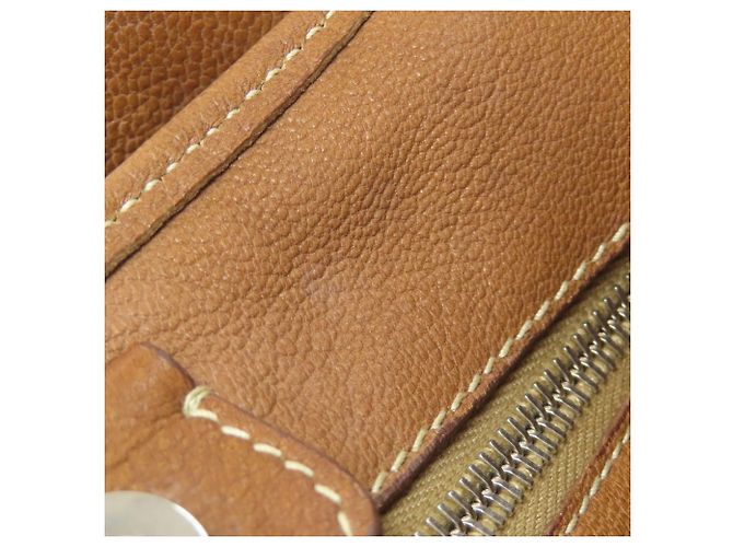 Miu Miu Ein-Schulter-Canvas-Schultertasche Braun - Ansicht 10