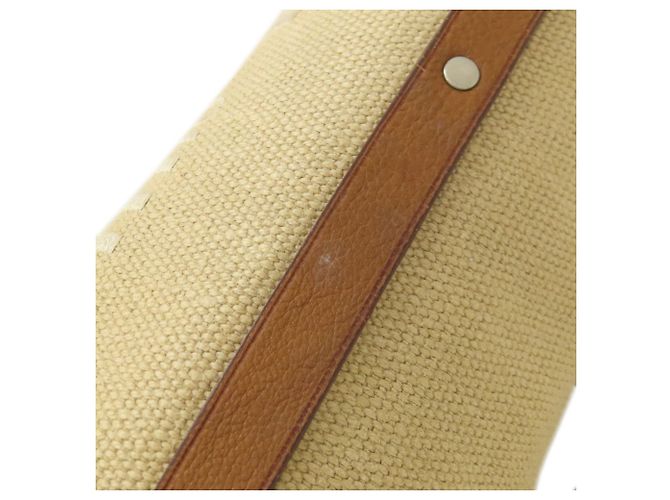 Miu Miu Ein-Schulter-Canvas-Schultertasche Braun - Ansicht 13