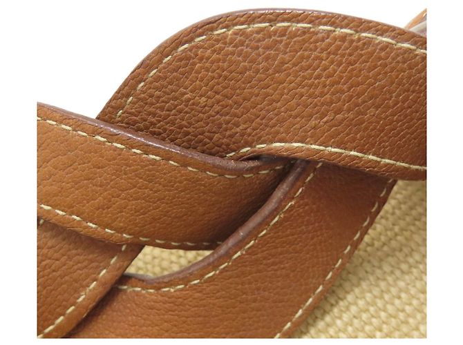 Miu Miu Ein-Schulter-Canvas-Schultertasche Braun - Ansicht 15