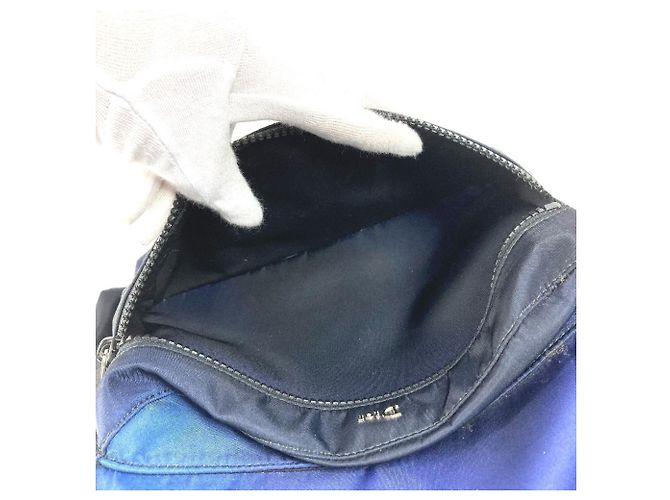 Nylon-Rucksack Christian Dior Schwarz Blau - Ansicht 14