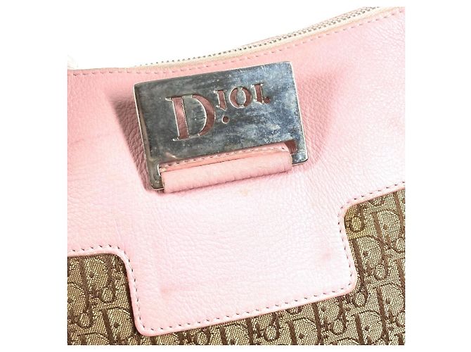 Borsa a Spalla Trotter Diorissimo di Christian Dior Rosa Beige - vista 11