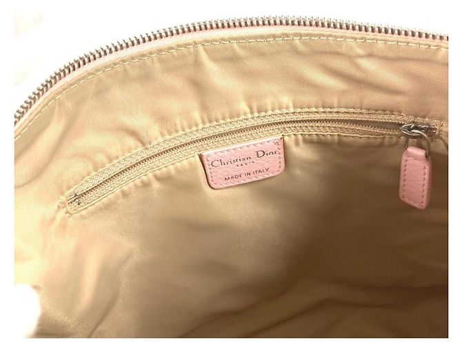 Borsa a Spalla Trotter Diorissimo di Christian Dior Rosa Beige - vista 14