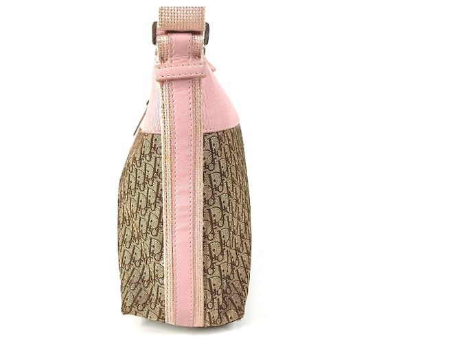 Borsa a Spalla Trotter Diorissimo di Christian Dior Rosa Beige - vista 3