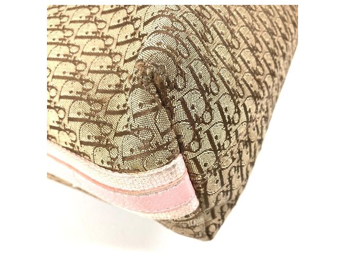 Borsa a Spalla Trotter Diorissimo di Christian Dior Rosa Beige - vista 7