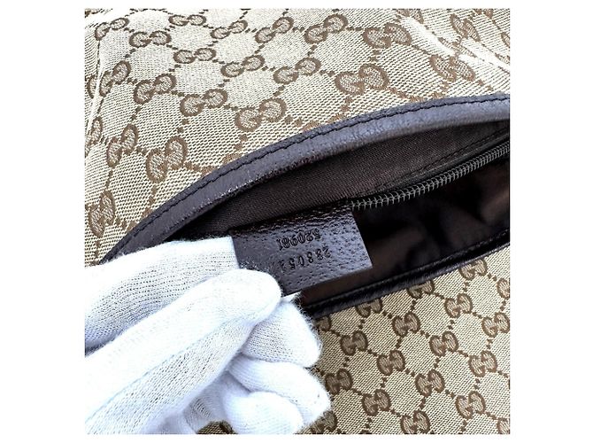 Gucci GG Canvas Beiger Handtasche - Ansicht 12