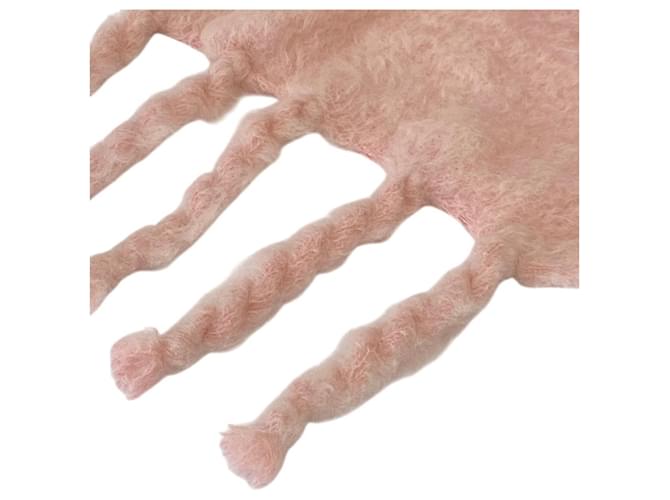 LOEWE hellrosa Mohair-Schal Pink - Ansicht 5