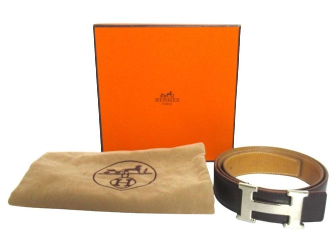 Hermès Hermes Constance H-Martre Reversible Belt Brown Beige - view 13