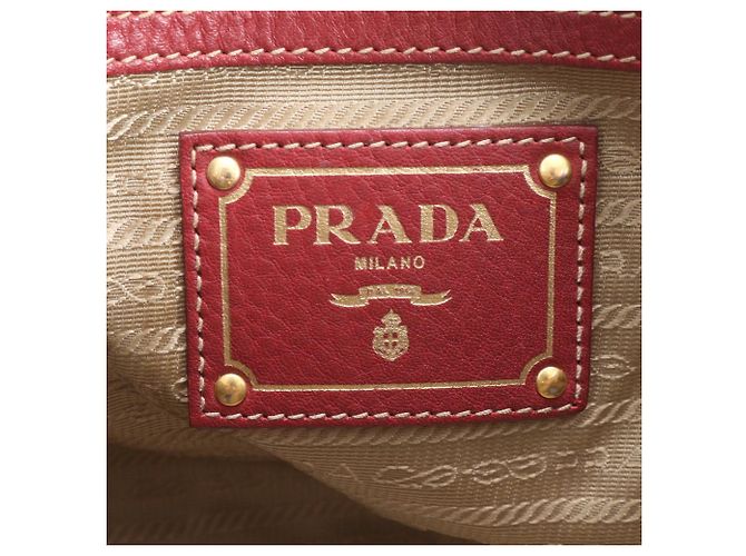 Prada Logo Jacquard Lederhandtasche - Ansicht 11
