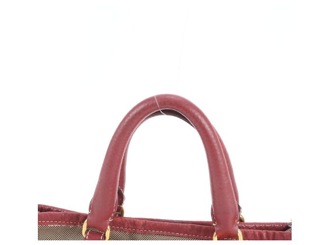 Prada Logo Jacquard Lederhandtasche - Ansicht 2