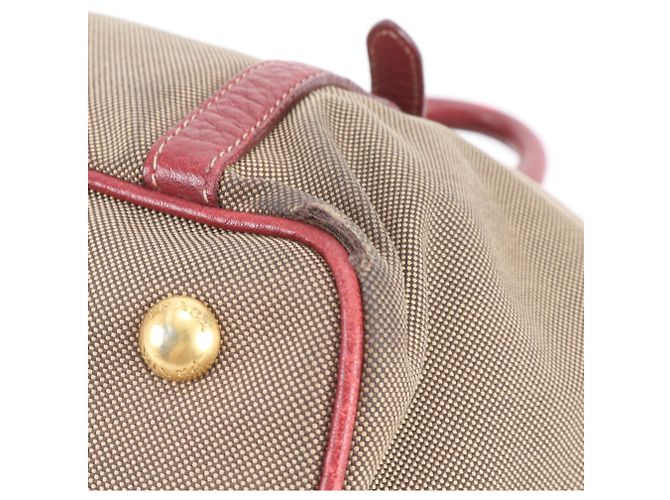 Prada Logo Jacquard Lederhandtasche - Ansicht 8