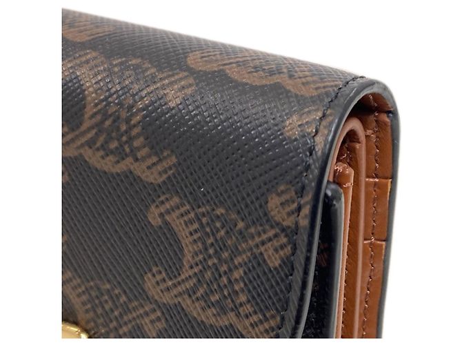 Céline Celine Triomphe Geldbörse im Bi-Fold-Format Braun - Ansicht 16