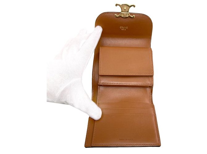 Céline Celine Triomphe Geldbörse im Bi-Fold-Format Braun - Ansicht 4