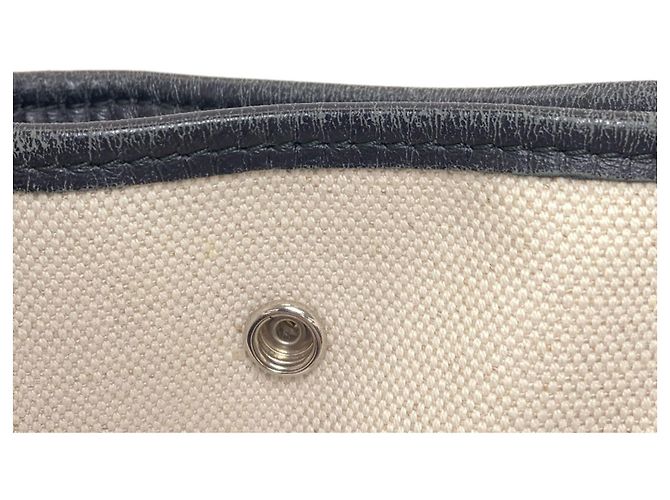 Borsa Balenciaga Cabas S blu navy Nero Bianco - vista 12