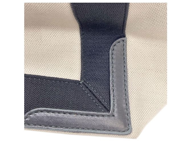 Borsa Balenciaga Cabas S blu navy Nero Bianco - vista 15