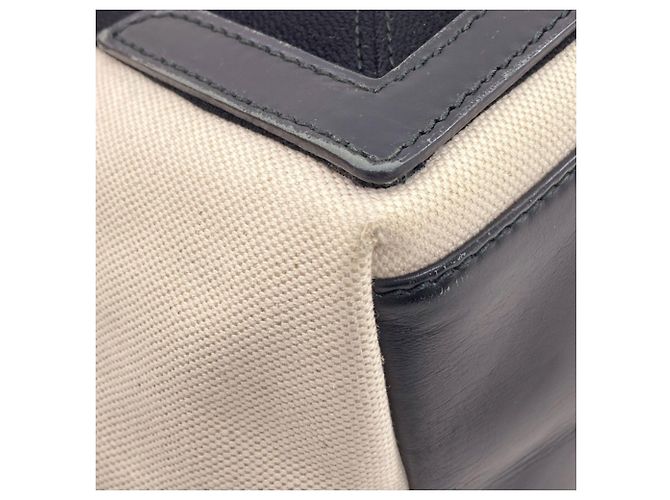 Borsa Balenciaga Cabas S blu navy Nero Bianco - vista 24