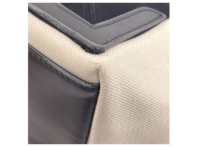 Borsa Balenciaga Cabas S blu navy Nero Bianco - vista 25