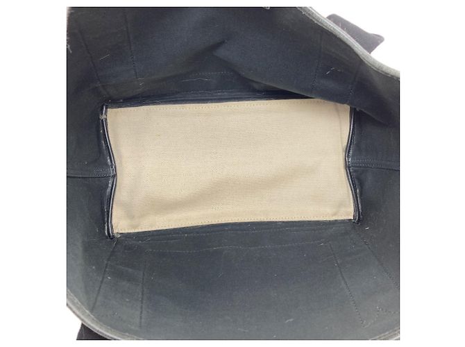 Borsa Balenciaga Cabas S blu navy Nero Bianco - vista 5