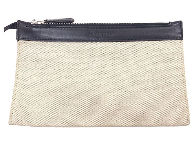 Borsa Balenciaga Cabas S blu navy Nero Bianco - vista 8