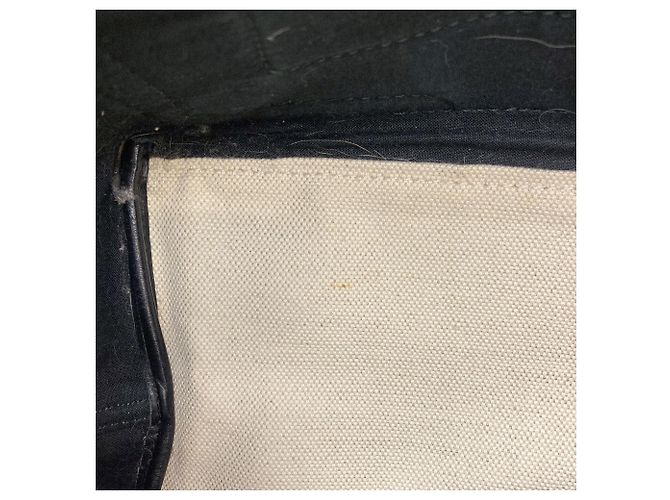 Borsa Balenciaga Cabas S blu navy Nero Bianco - vista 9