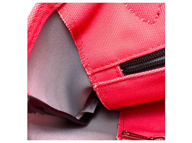 Borsa in tela Longchamp Collaborazione Robert Indiana Nero Rosa - vista 11