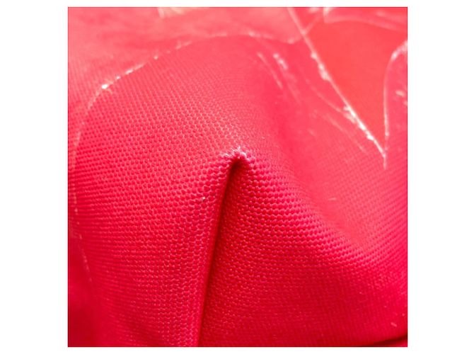 Borsa in tela Longchamp Collaborazione Robert Indiana Nero Rosa - vista 13