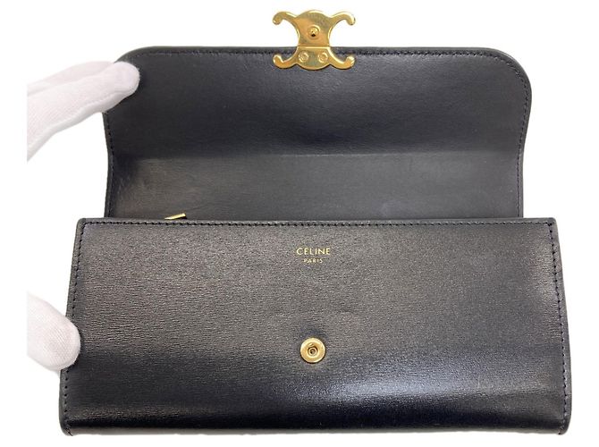 Céline Cartera Larga Triomphe de Celine Negro - vista 4