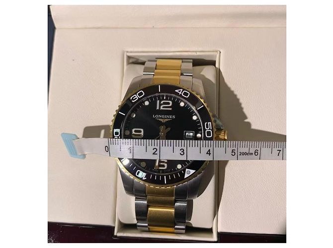 Orologio Longines Concorso Automatico Oro e Ceramica D'oro - vista 5