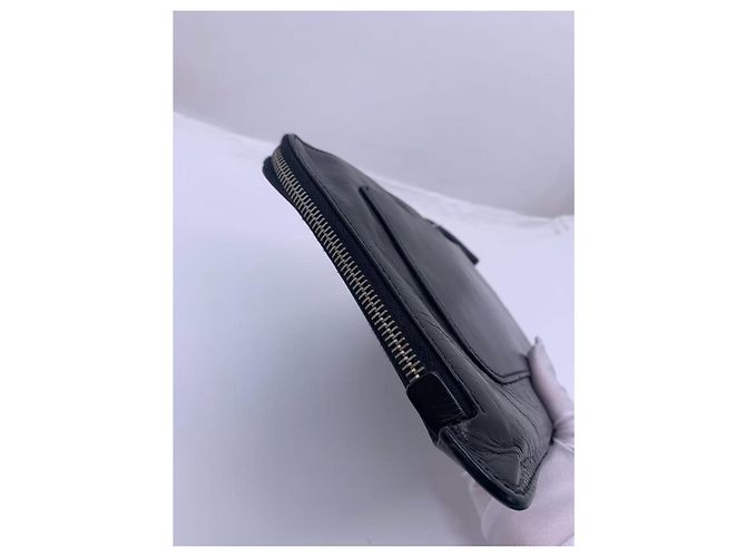 Clutch Chanel in pelle nera Nero - vista 2