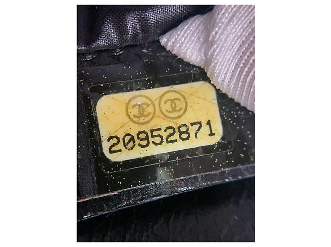 Clutch Chanel in pelle nera Nero - vista 3