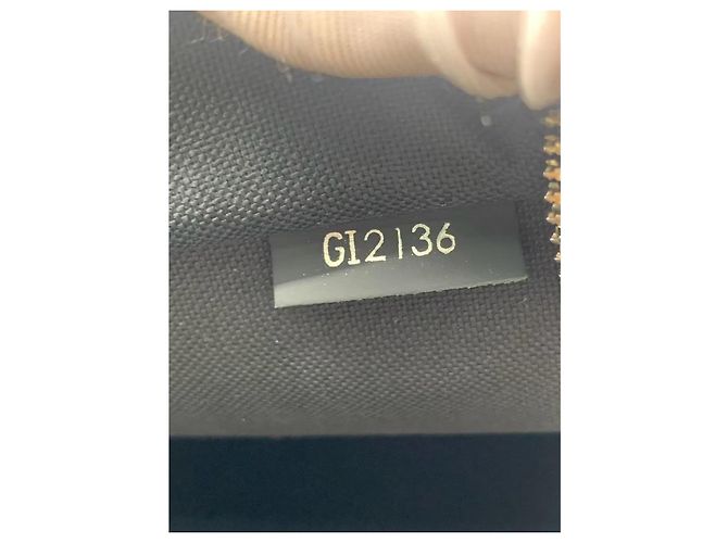 Louis Vuitton Valigetta Camouflage Nero a Quadri in Pelle Blu - vista 4