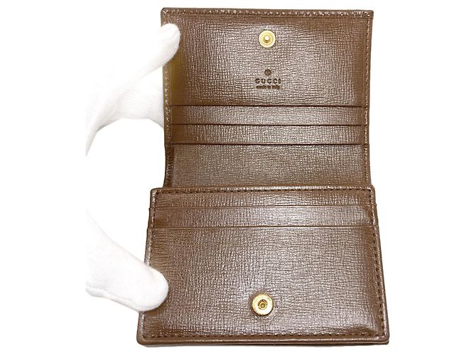 Billetera bifold Horsebit 1955 Gucci 621887 Castaño - vista 4