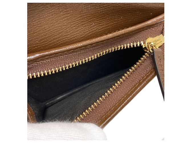 Billetera bifold Horsebit 1955 Gucci 621887 Castaño - vista 6