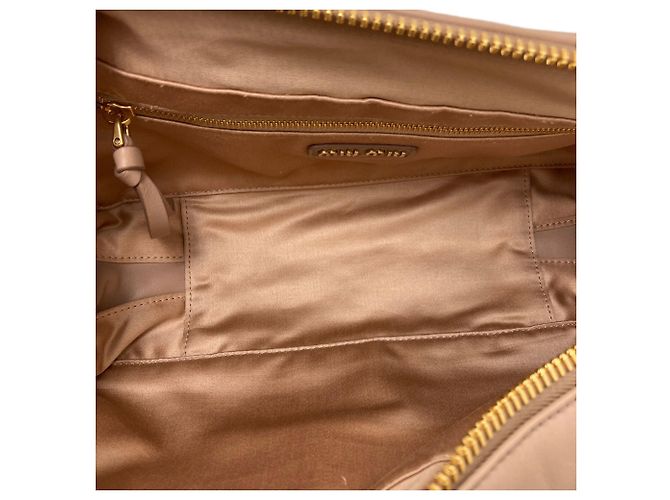 Borsa Miu Miu Arcadi Grande 2 in 1 Beige - vista 5
