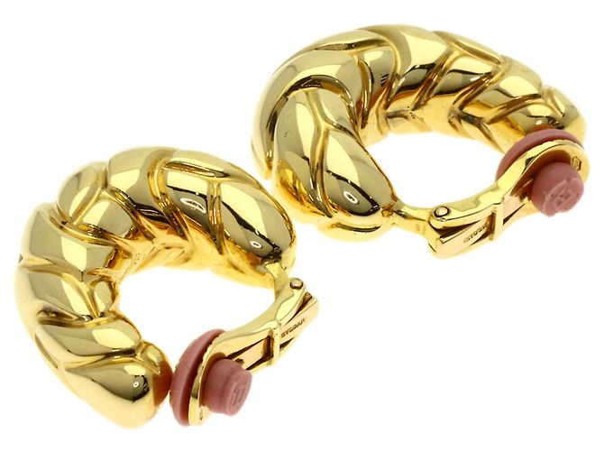 Bulgari Orecchini Bvlgari Spiga in Oro Giallo 18K D'oro - vista 2